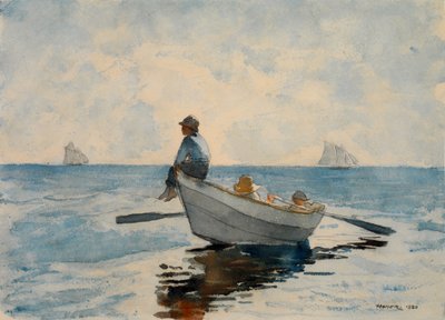 Drenge i en Dory, 1880. af Winslow Homer