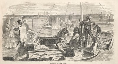 Lejrmødeskitser: Landing at the Cape, 1858. af Winslow Homer
