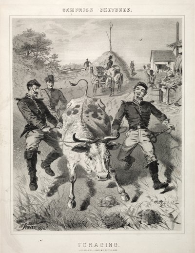 Felttogsskitser: Fouragering af Winslow Homer