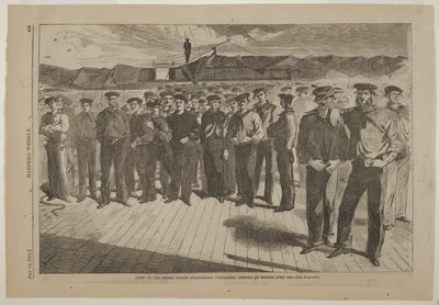 Besætning på den amerikanske dampslup Colorado, hyret i Boston, juni 1861 af Winslow Homer