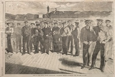 Besætning på United States Steam-Sloop Colorado, afsendt til Boston, juni 1861, 1861. af Winslow Homer