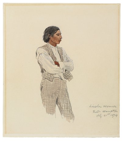 David Pharohh, The Last of the Montauks, 1874 af Winslow Homer