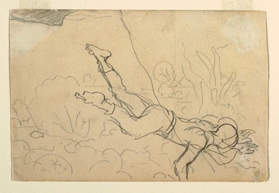 Tegning, "Conch Divers", 1885-86 af Winslow Homer