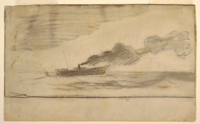 Tegning, Fisketrawler, ca. 1881 af Winslow Homer