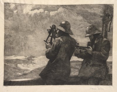 Otte klokker, 1881. af Winslow Homer