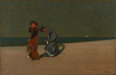 Aften på stranden af Winslow Homer