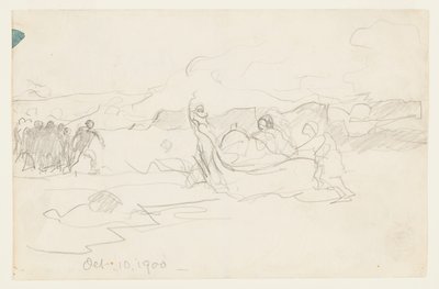 Fiskere, der strander en Dory af Winslow Homer