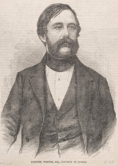 Fletcher Webster, Esq., Surveyor of Boston, 1859. af Winslow Homer