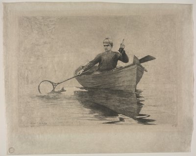 Fluefiskeri af Winslow Homer