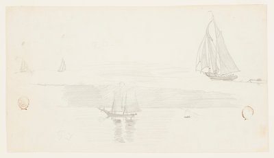 Fire skonnere af Winslow Homer