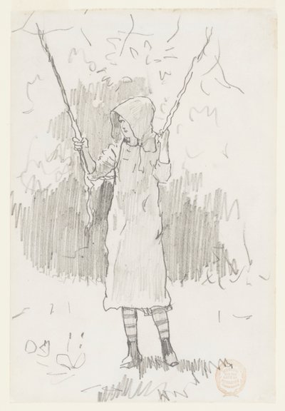 Pige på en gynge af Winslow Homer