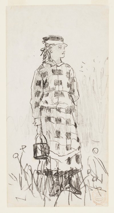 Pige med en spand af Winslow Homer