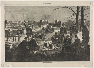 Vognkolonnens holdt op af Winslow Homer