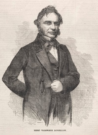 Henry Wadsworth Longfellow, 1858. af Winslow Homer