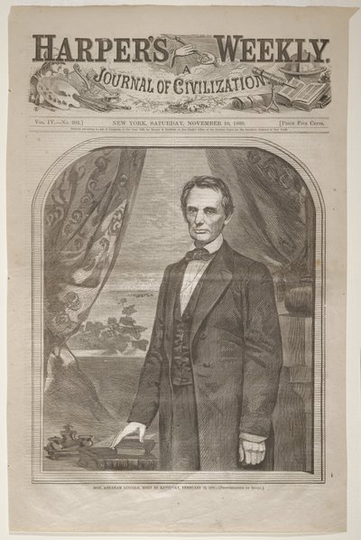 Den ærede Abraham Lincoln, født i Kentucky, 12. februar 1809 af Winslow Homer