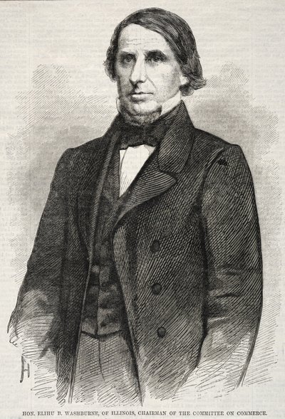 Hon. Elihu B. Washburne, fra Illinois, formand for handelsudvalget af Winslow Homer