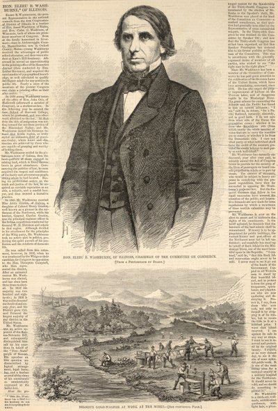 Ærværdige Elihu B. Washburne fra Illinois, formand for Handelsudvalget, fra Harper