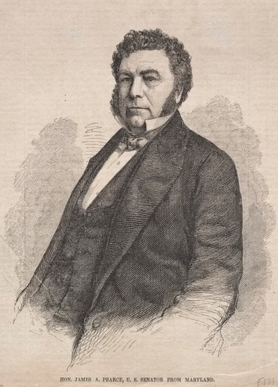 Hon. James A. Pearce, amerikansk senator fra Maryland, 1859. af Winslow Homer