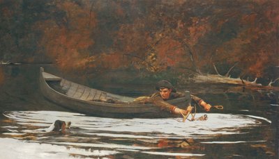 Hund og jæger, 1892 af Winslow Homer