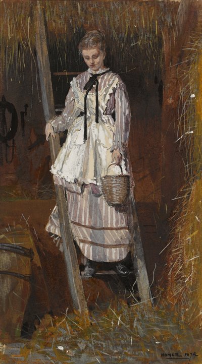 Jagt efter æg, 1874 af Winslow Homer