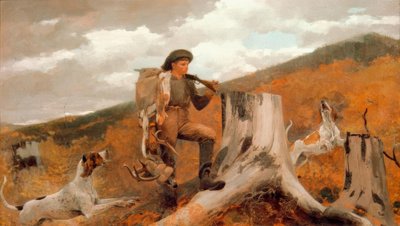 Jæger og hunde af Winslow Homer