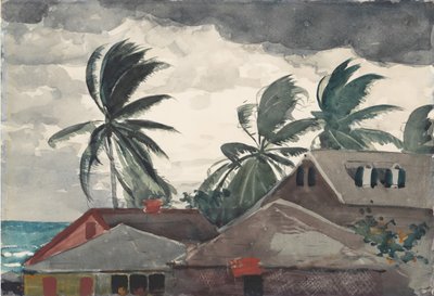 Orkanen, Bahamas, 1898. af Winslow Homer