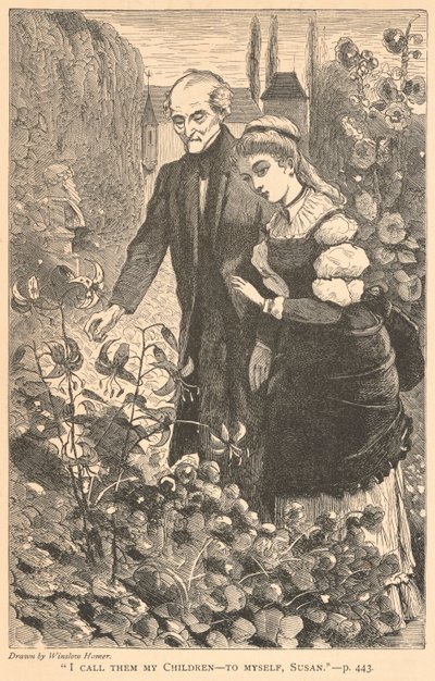 „Jeg kalder dem mine børn - for mig selv, Susan.“ Fra The Galaxy, oktober 1869 af Winslow Homer