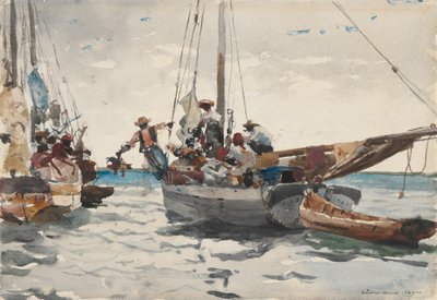 Markedsscene, Nassau af Winslow Homer