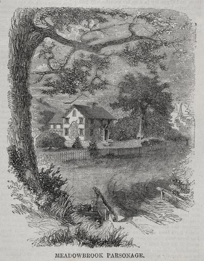 Meadowbrook Præstegård, 1860. af Winslow Homer