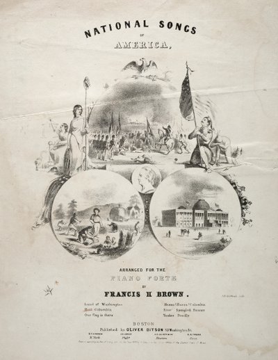National Songs of America - Nodecover. af Winslow Homer