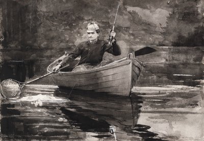 At få fisken i nettet af Winslow Homer