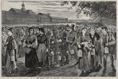 New England Factory Life - Bell-Time, 1868. af Winslow Homer
