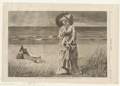 På stranden - To er selskab, tre er ingen af Winslow Homer
