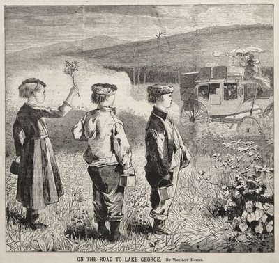 På vejen til Lake George af Winslow Homer