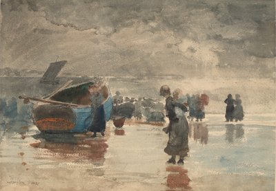 På Sandet, 1881. af Winslow Homer