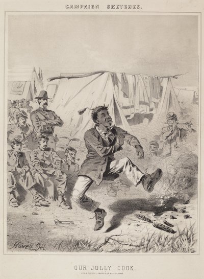 Vores Jolly Cook-kampagneskitser. af Winslow Homer