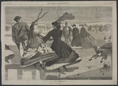 Vores nationale vinterøvelse - skøjteløb af Winslow Homer