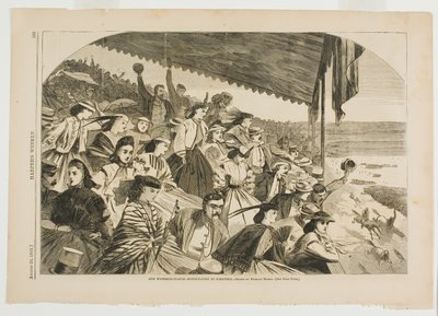 Vores vandingssteder-Hestevæddeløb i Saratoga af Winslow Homer