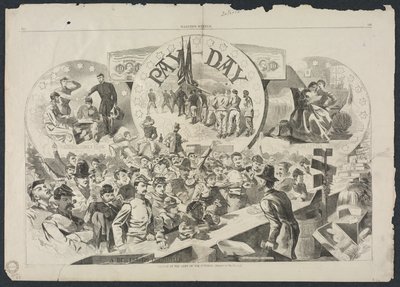 Pay Day i Army of the Potomac, 1863. af Winslow Homer