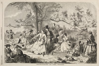 Picknick i skoven, 1858. af Winslow Homer