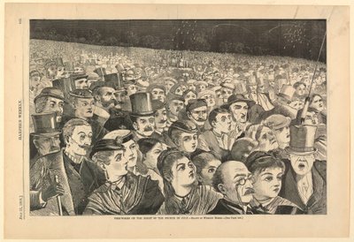 Print, Fyrværkeri natten til den fjerde juli, juli 1868 af Winslow Homer