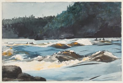 Saguenay River, Lower Rapids af Winslow Homer