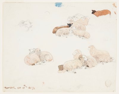 Får hviler af Winslow Homer