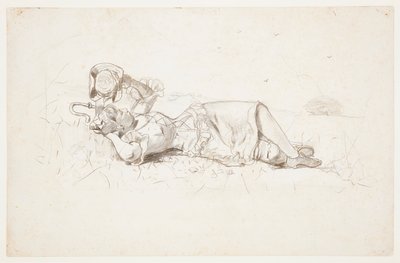 Hyrdinde hviler af Winslow Homer