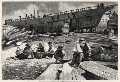Skibsbygning, Gloucester havn af Winslow Homer