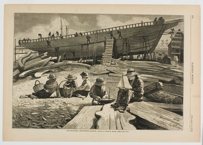 Skibsbygning, Gloucester havn af Winslow Homer