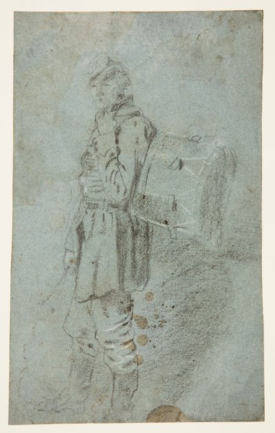 Set fra siden af en trommeslager af Winslow Homer