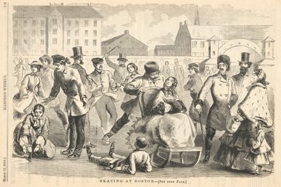 Skøjteløb i Boston, fra Harper af Winslow Homer