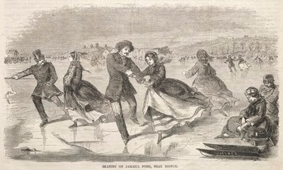 Skøjteløb på Jamaica Pond, nær Boston af Winslow Homer