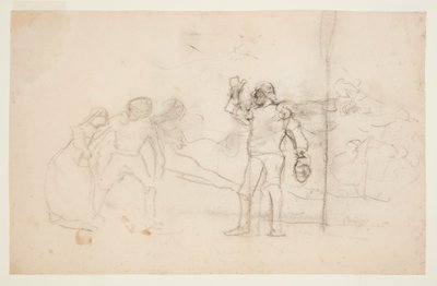 Skitse til "The Wreck" af Winslow Homer